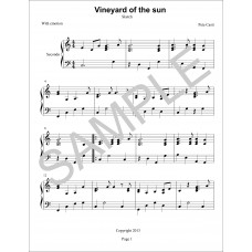 Vineyard of the Sun, Sheet Music in PDF